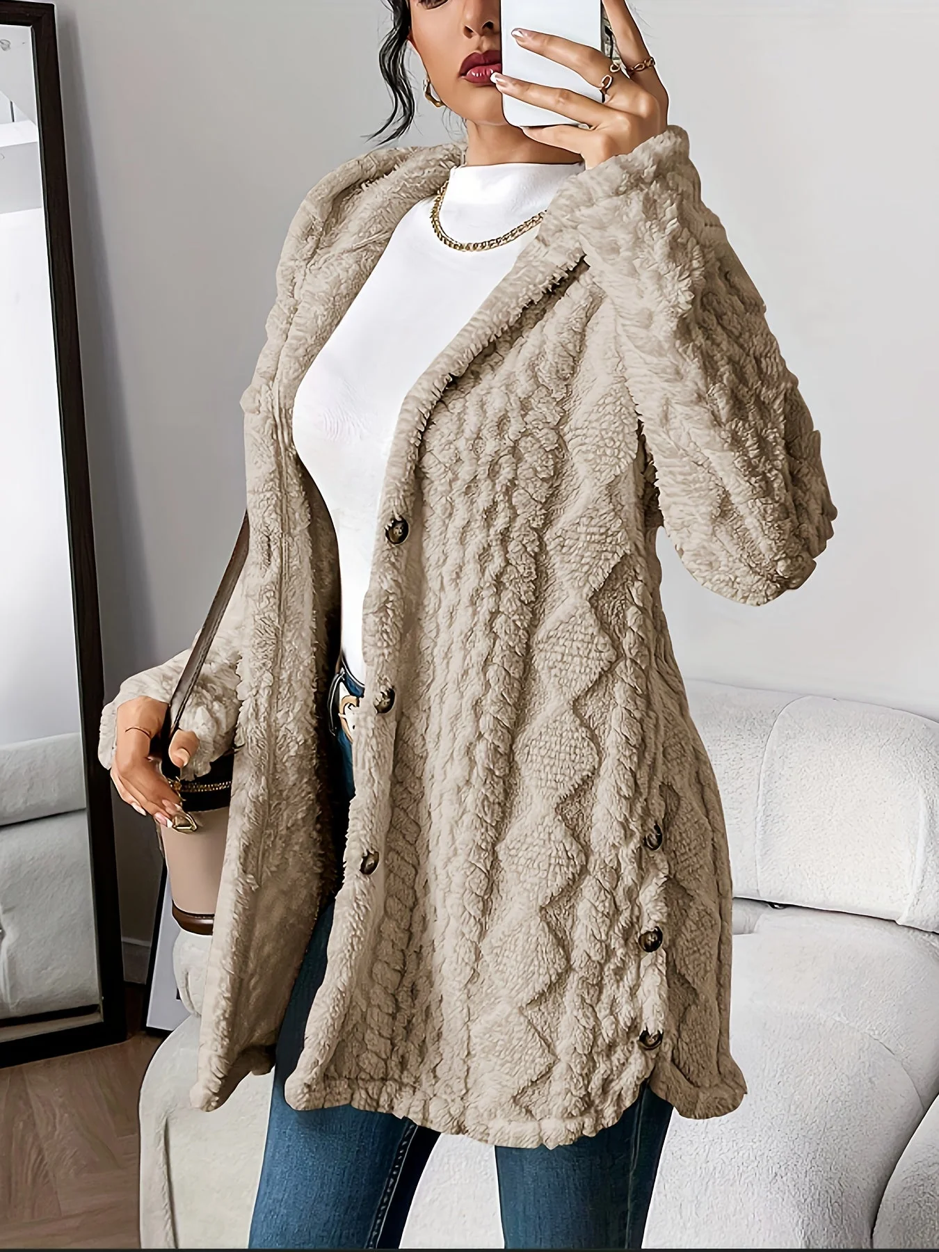 Adriana™ | Plush Hooded Cardigan - Image 12