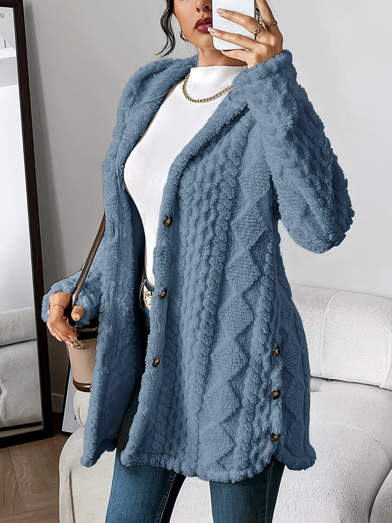 Adriana™ | Plush Hooded Cardigan - Image 3