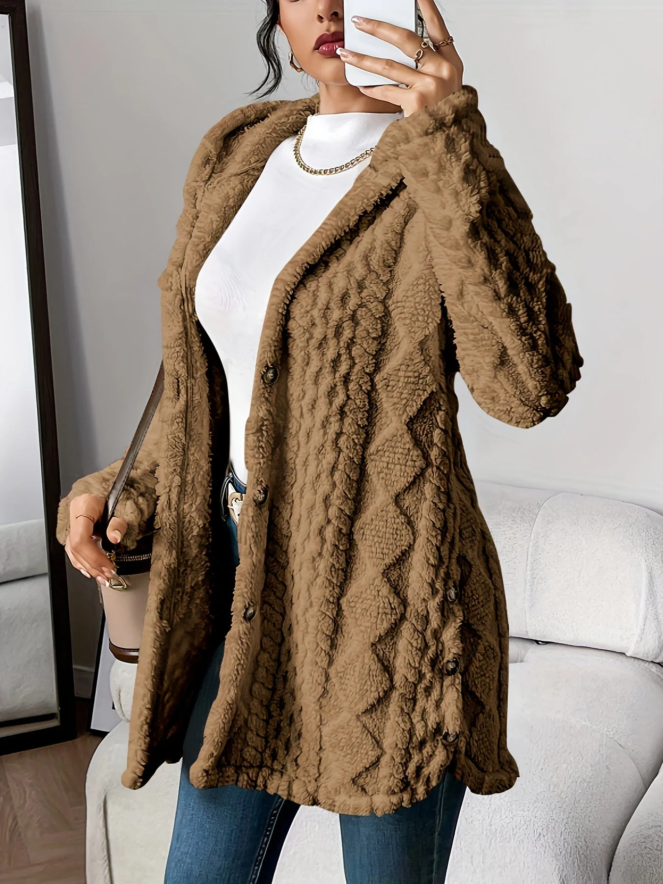 Adriana™ | Plush Hooded Cardigan - Image 4