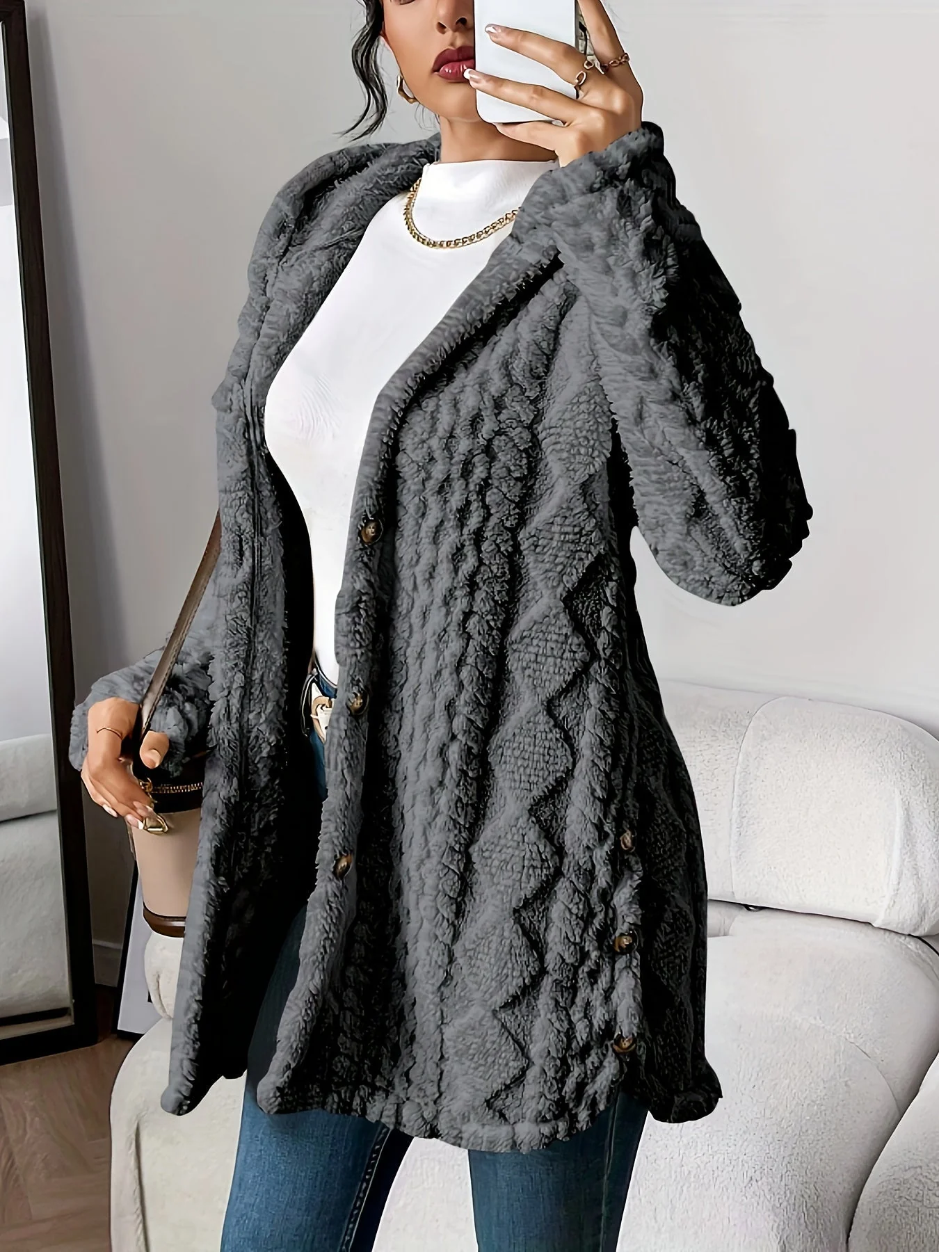 Adriana™ | Plush Hooded Cardigan - Image 5