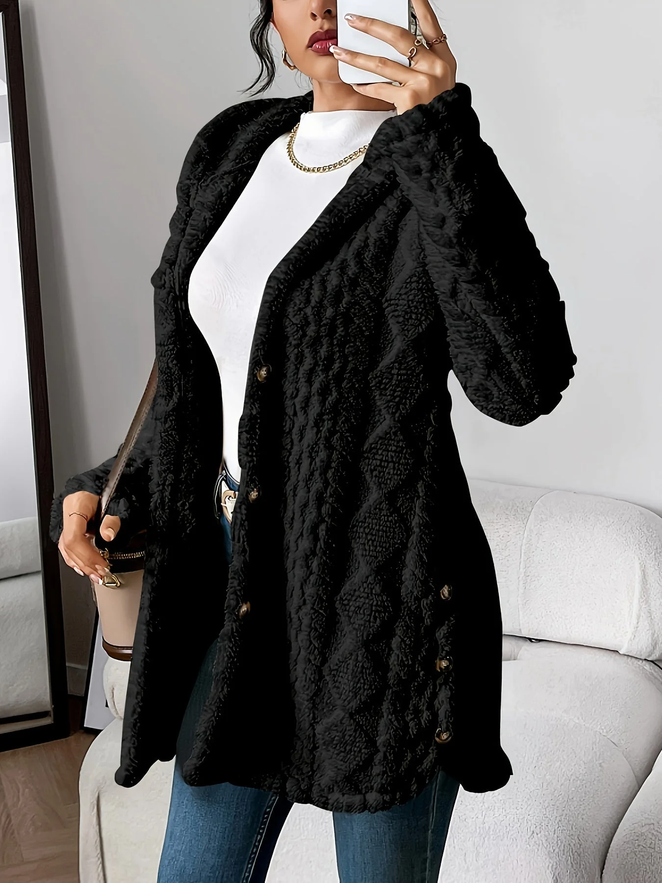 Adriana™ | Plush Hooded Cardigan - Image 6