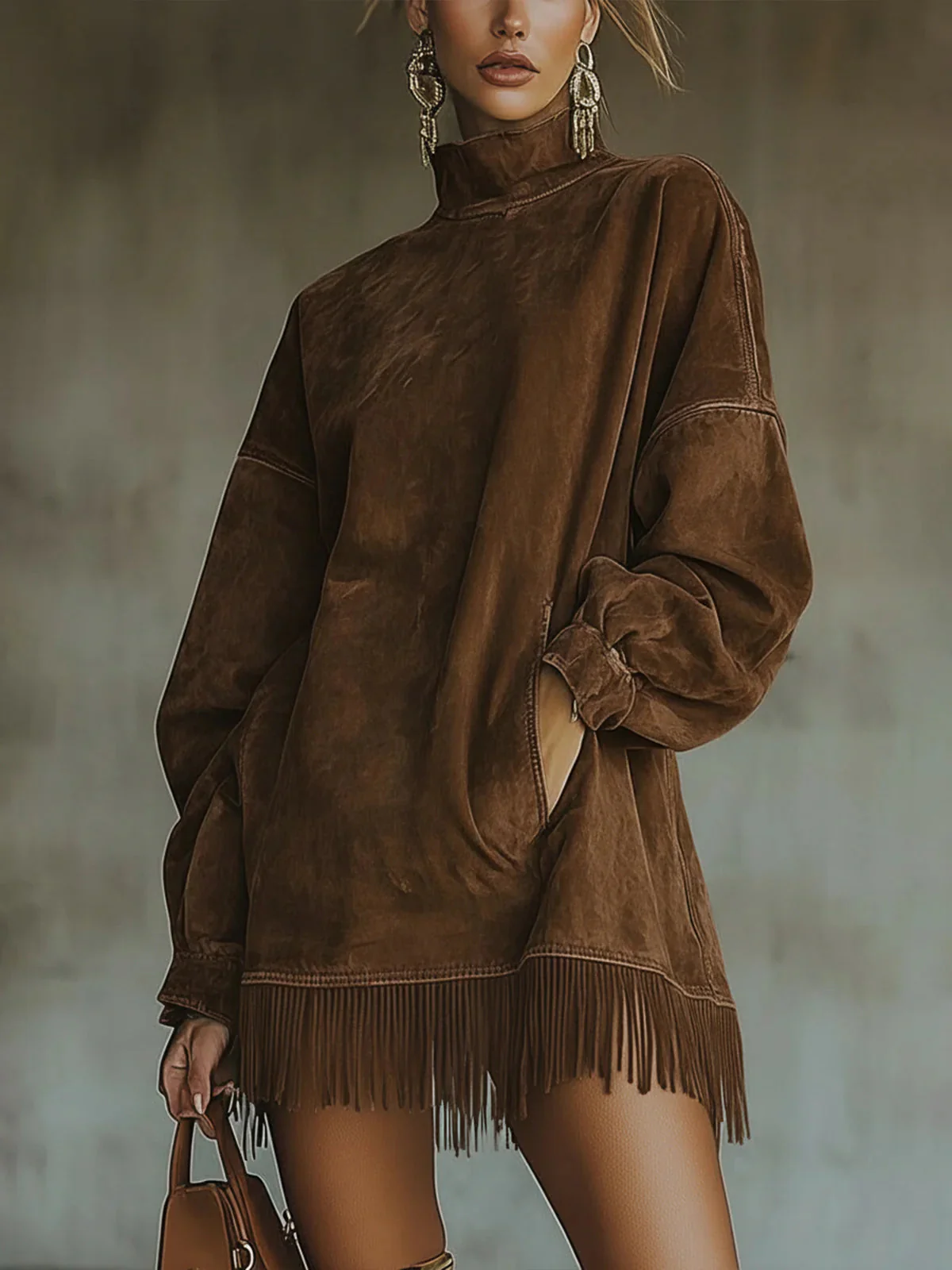 Alexandra™ | Cozy Fringe Dress - Image 2