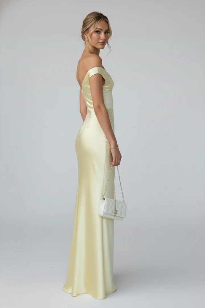 Anastacia | Women's Off Shoulder Fitted Maxi Dress - Image 5