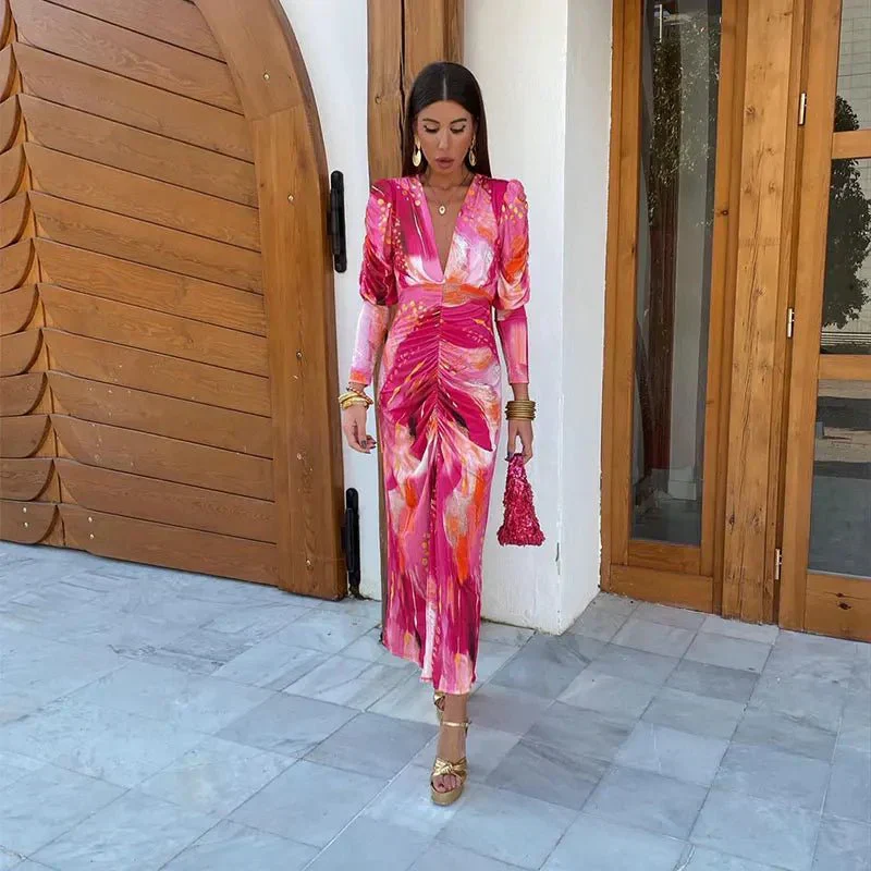 Anastasia | Women's Wedding Guest Wrap Maxi Dress Evening - Image 4