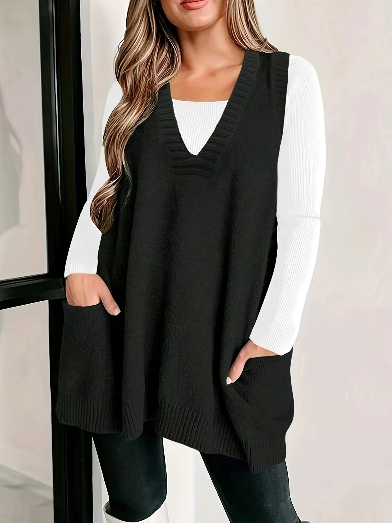 Aria™ | Casual V-Neck Vest - Image 3