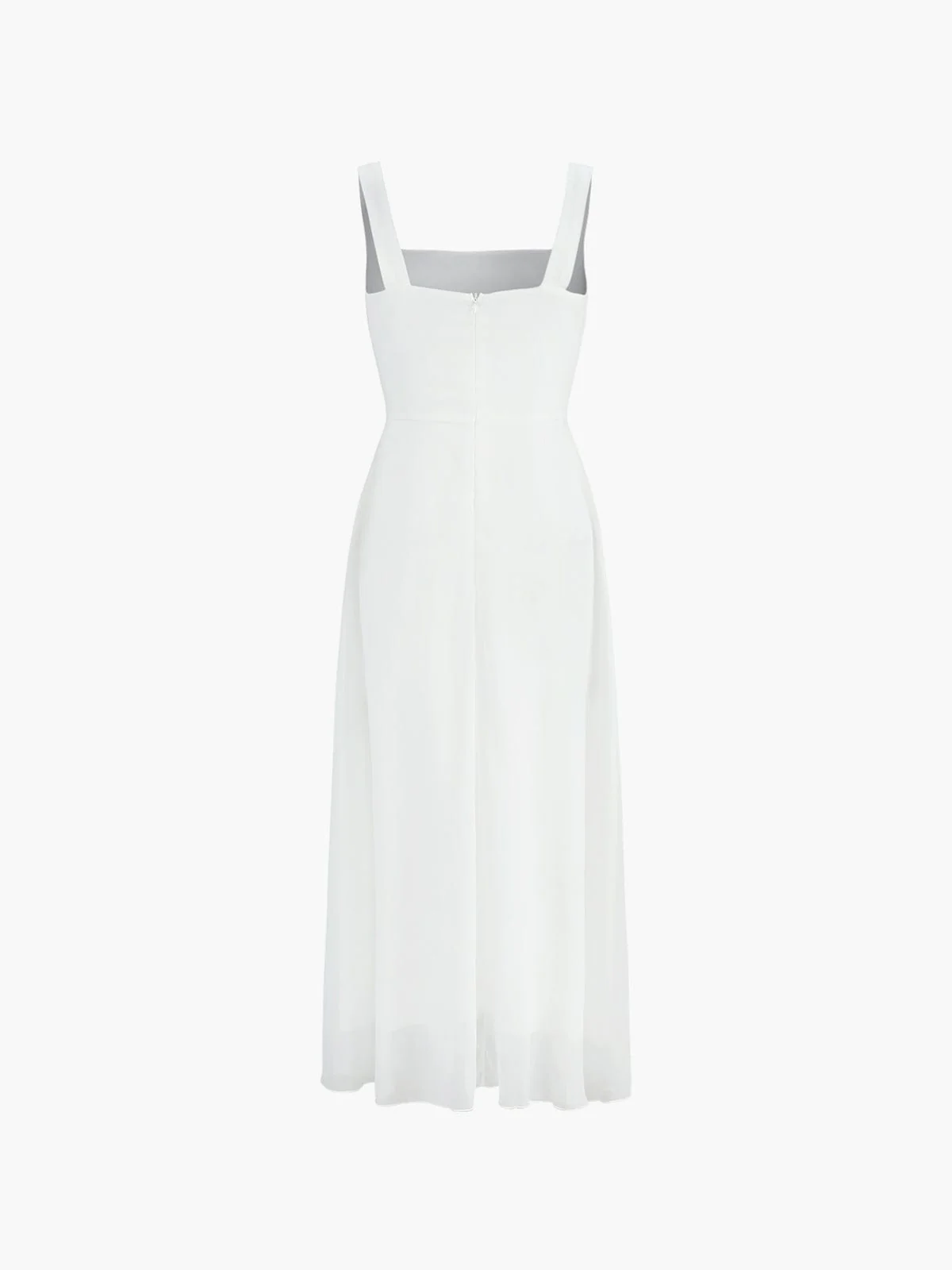 Aria | Women's Square Neck A-Line Midi Dress Summer Wedding - Image 4