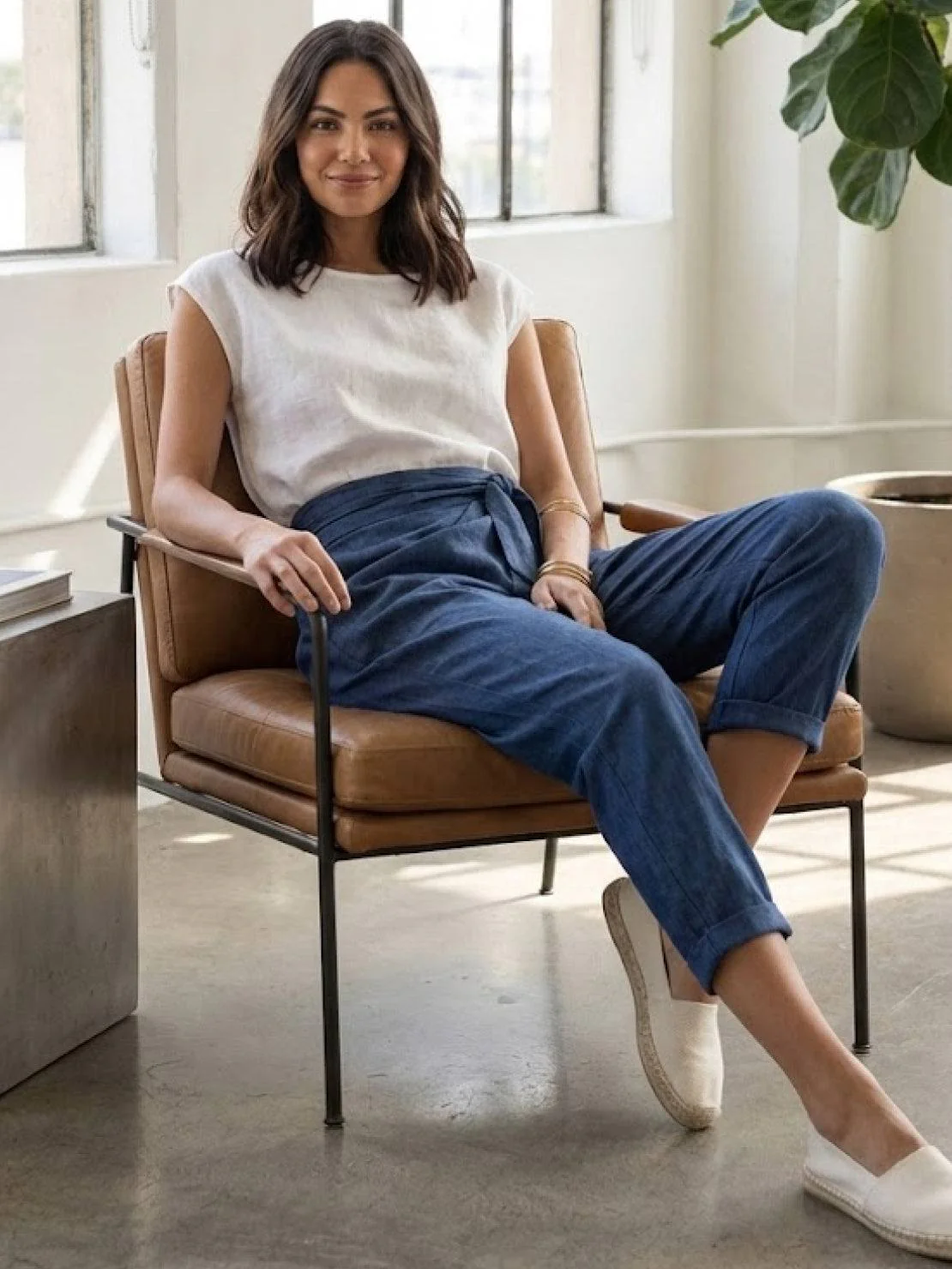 Atlas | Women's High Waist Wrap Front Cropped Tapered Pants - Image 13