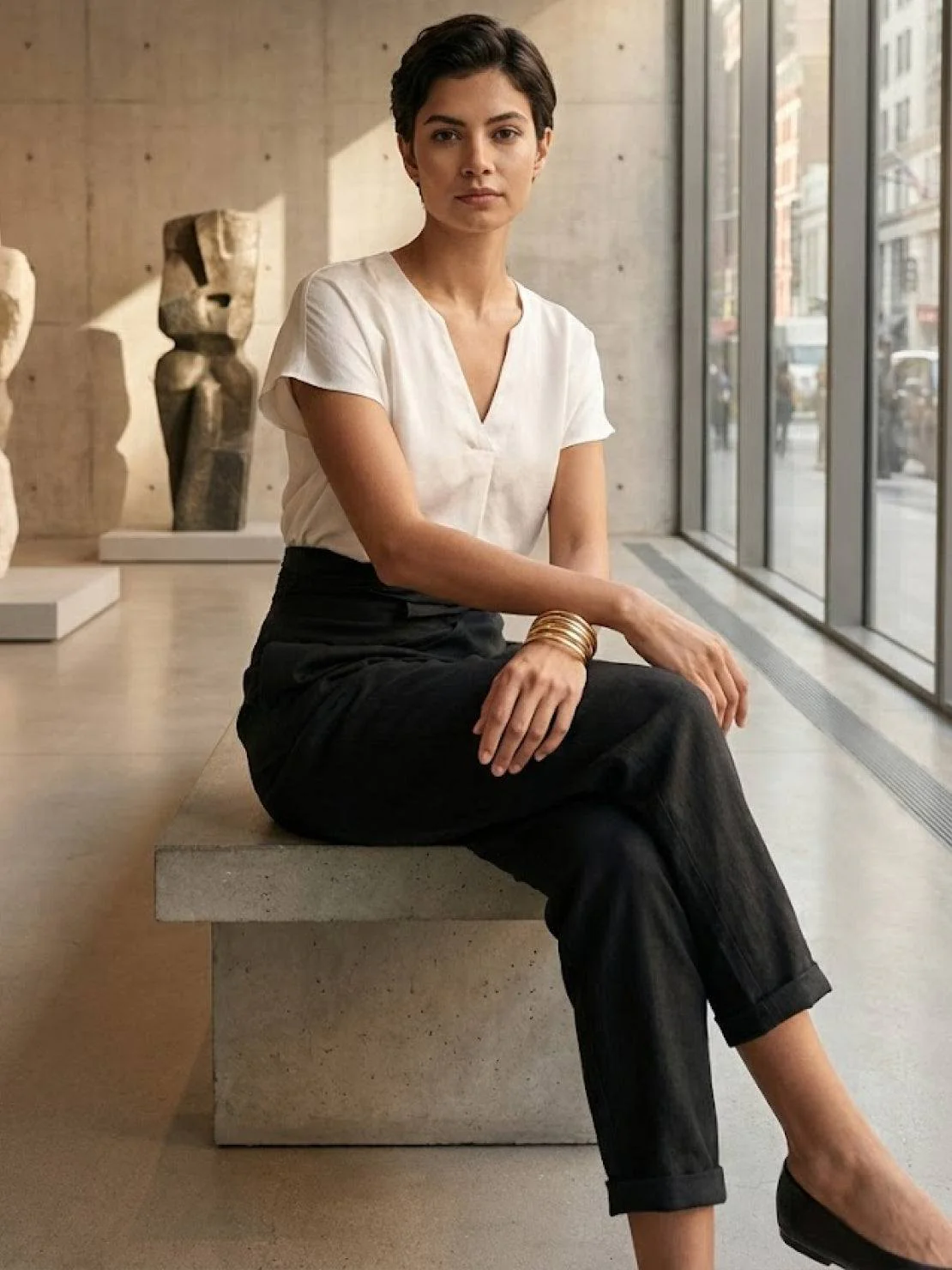 Atlas | Women's High Waist Wrap Front Cropped Tapered Pants - Image 23