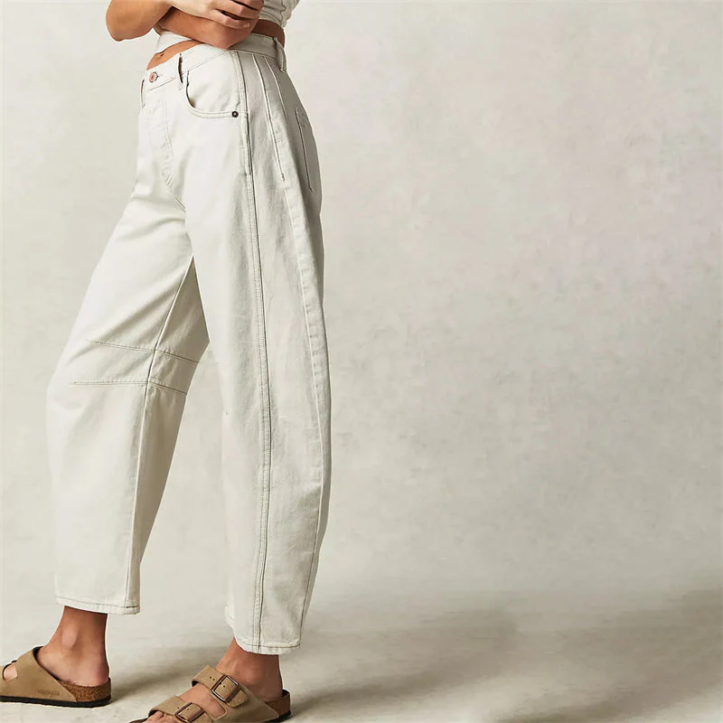 Barrel | Women's High Waist Barrel Leg Jeans Relaxed Fit Denim - Image 10