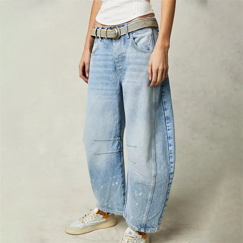 Barrel | Women's High Waist Barrel Leg Jeans Relaxed Fit Denim - Image 14
