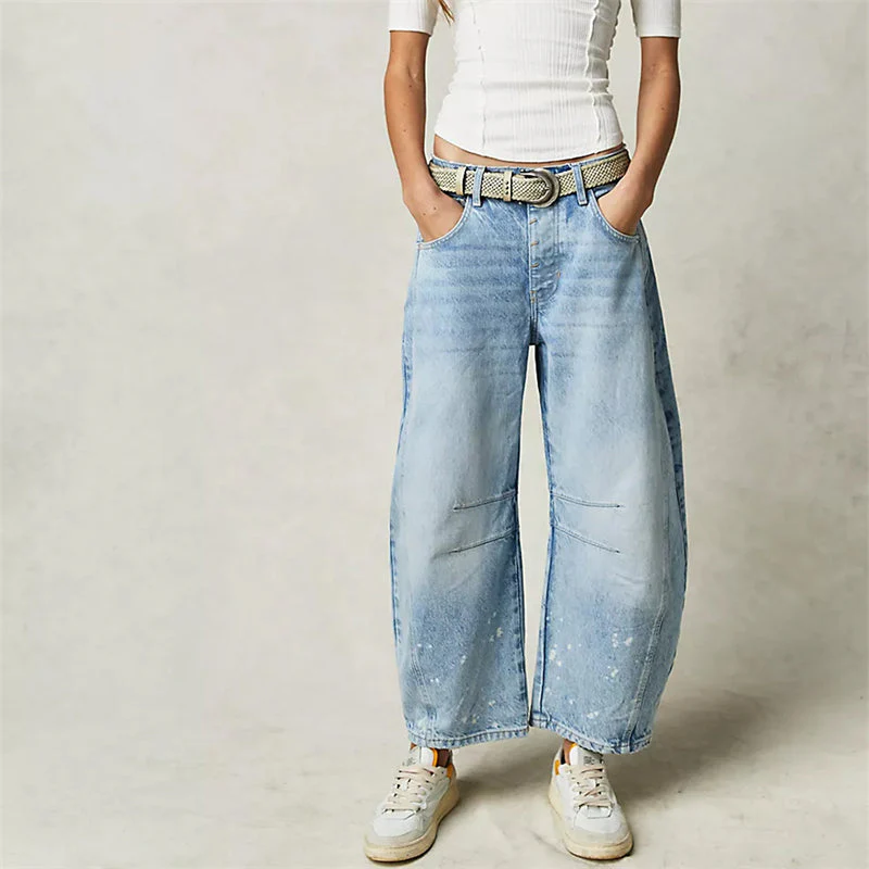 Barrel | Women's High Waist Barrel Leg Jeans Relaxed Fit Denim - Image 16