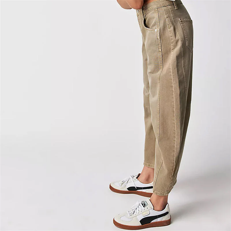 Barrel | Women's High Waist Barrel Leg Jeans Relaxed Fit Denim - Image 19