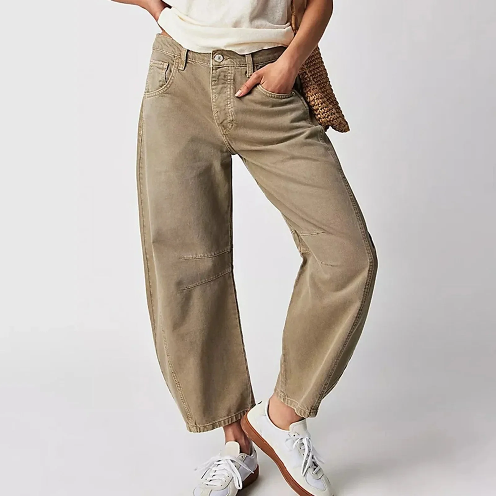 Barrel | Women's High Waist Barrel Leg Jeans Relaxed Fit Denim - Image 20