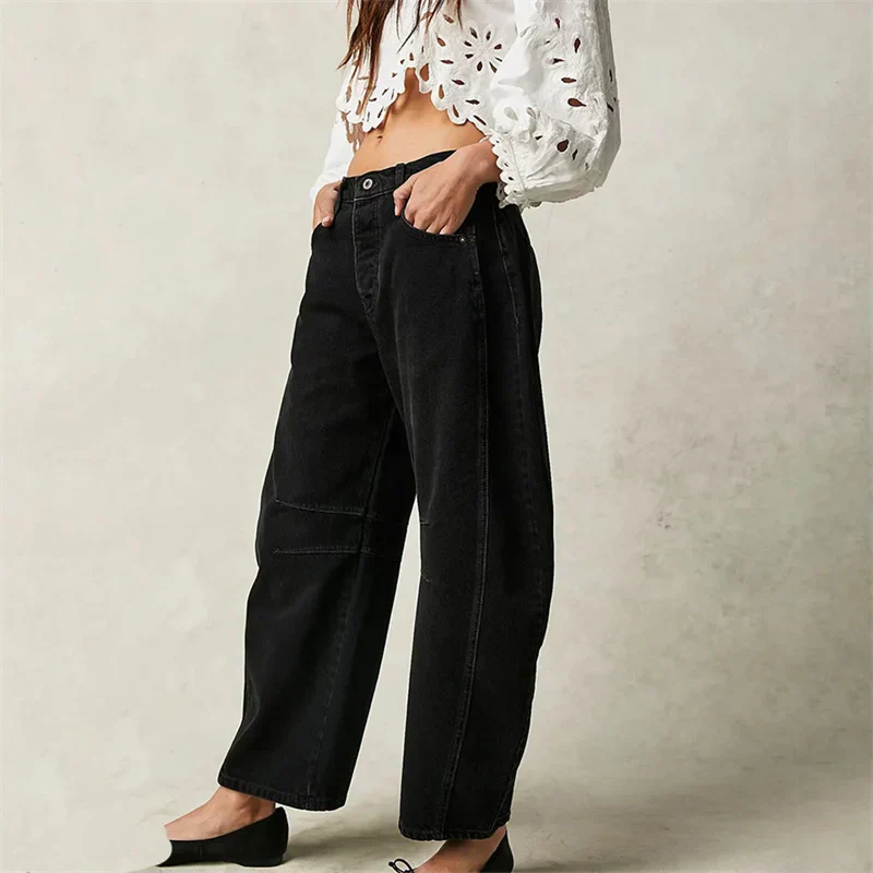 Barrel | Women's High Waist Barrel Leg Jeans Relaxed Fit Denim - Image 21