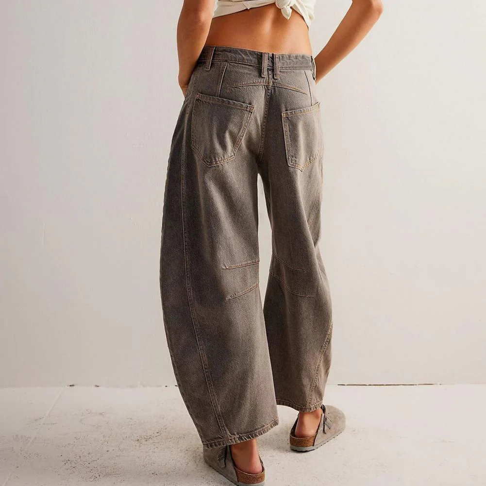 Barrel | Women's High Waist Barrel Leg Jeans Relaxed Fit Denim - Image 26