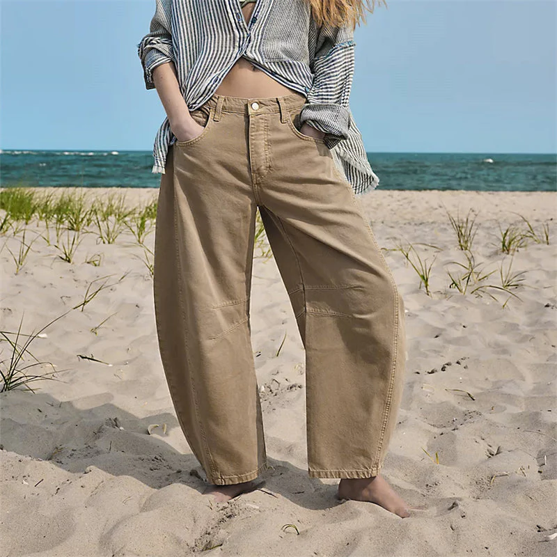 Barrel | Women's High Waist Barrel Leg Jeans Relaxed Fit Denim - Image 6
