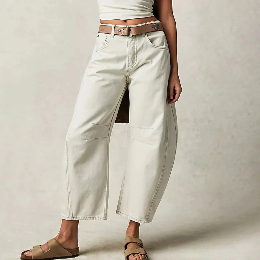 Barrel | Women's High Waist Barrel Leg Jeans Relaxed Fit Denim - Image 7