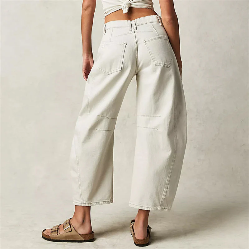 Barrel | Women's High Waist Barrel Leg Jeans Relaxed Fit Denim - Image 9