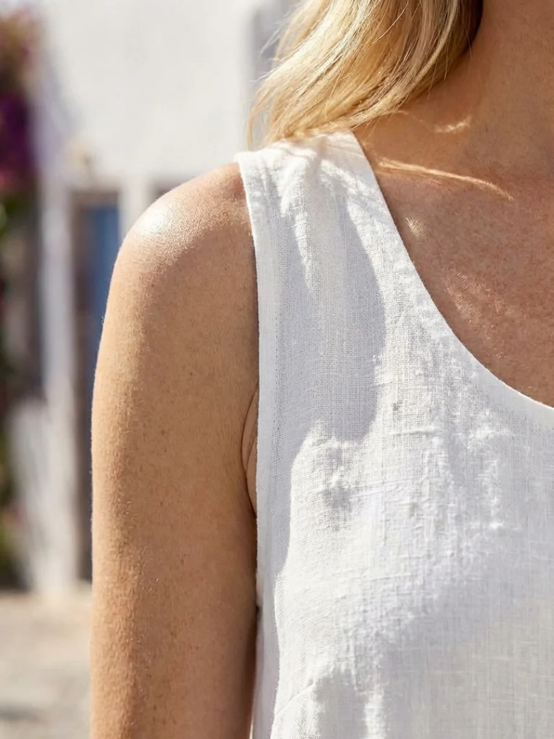 Beatrix | Women's Sleeveless Round Neck Relaxed Maxi Dress - Image 3