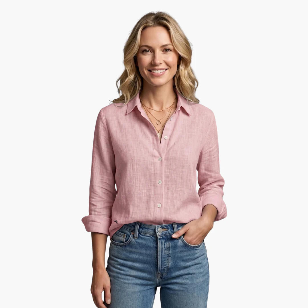 Bianca | Women's Long Sleeve Button Down Shirt - Image 12