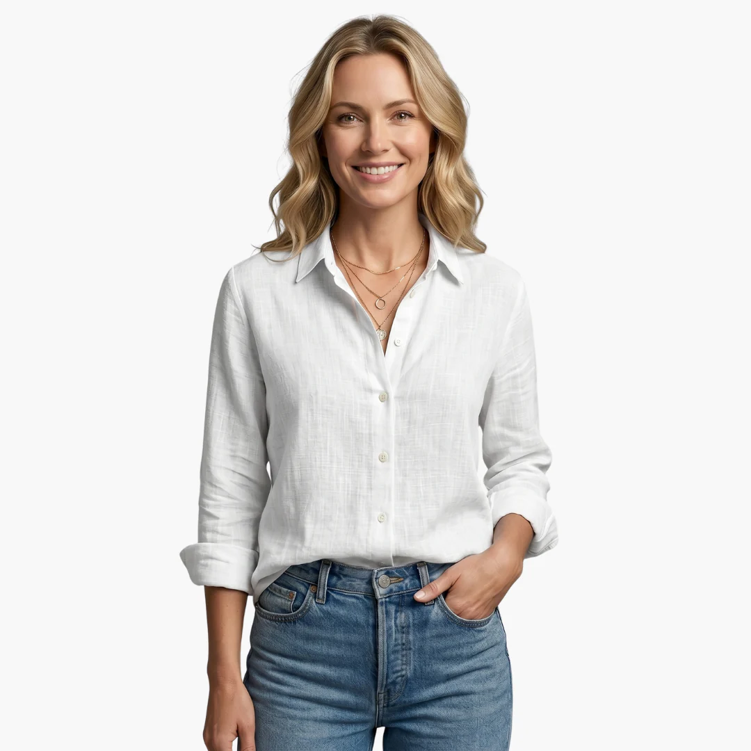 Bianca | Women's Long Sleeve Button Down Shirt - Image 14