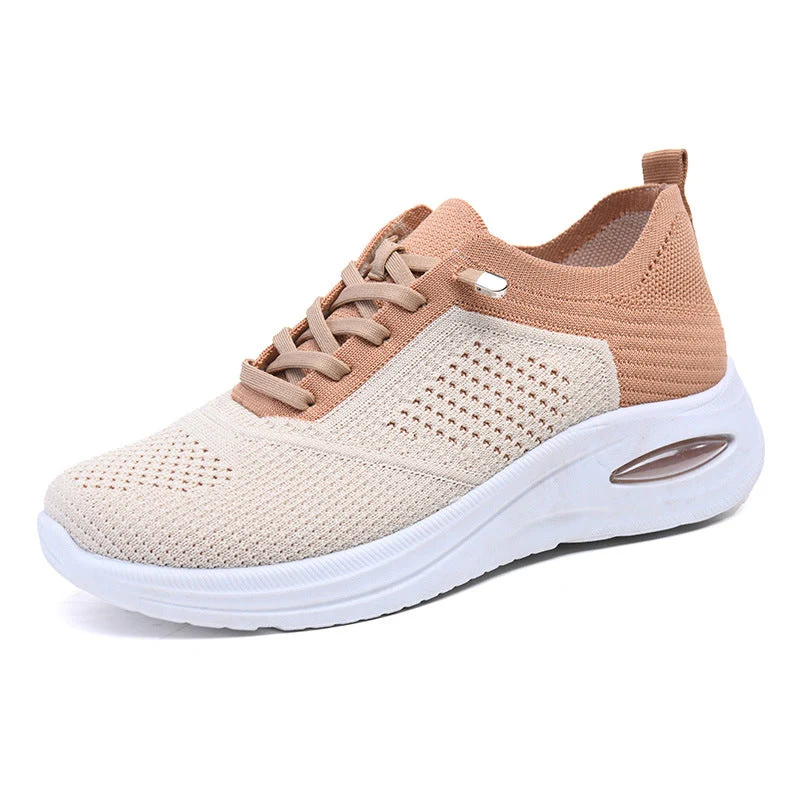 Breezy | Women's Mesh Lace Up Sneakers Air Cushion Walking Shoes - Image 5