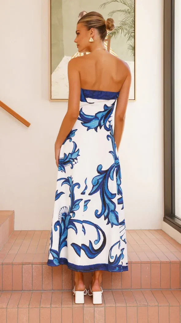 Briar | Women's Wedding Guest Printed Dress - Image 3