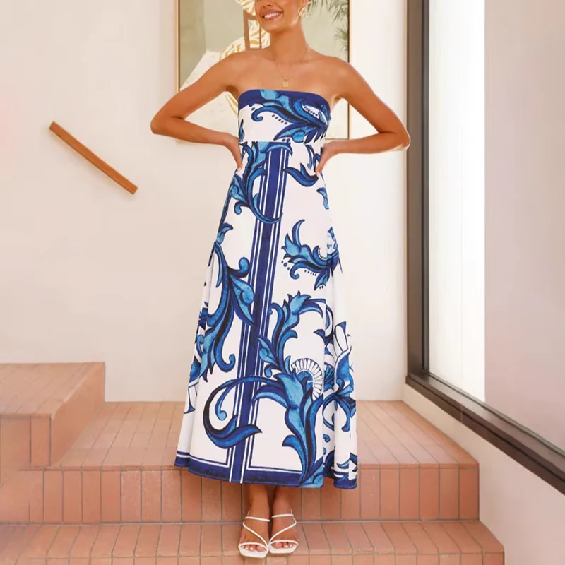 Briar | Women's Wedding Guest Printed Dress - Image 4