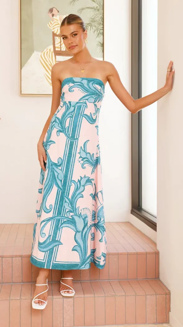 Briar | Women's Wedding Guest Printed Dress - Image 5