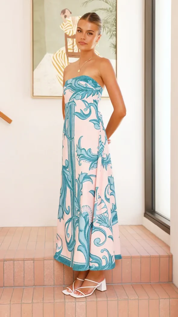 Briar | Women's Wedding Guest Printed Dress - Image 6