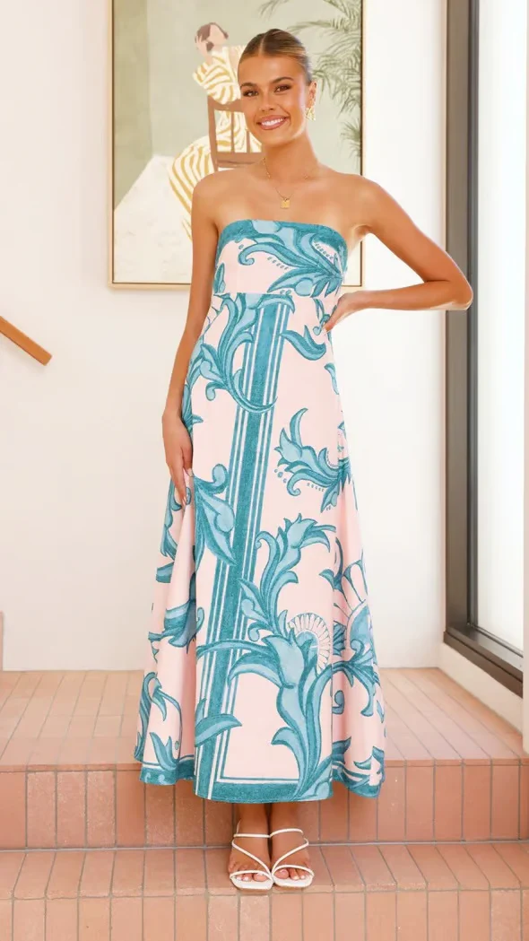 Briar | Women's Wedding Guest Printed Dress - Image 7