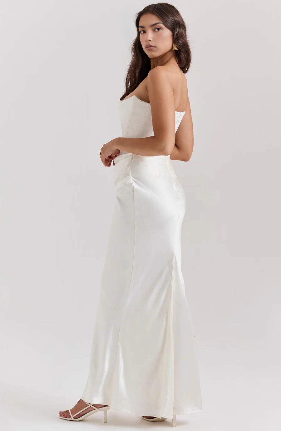 Camellia | Women's Wedding Guest Lace Strapless Dress Evening - Image 12