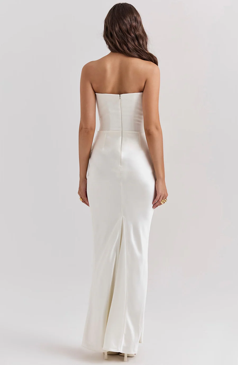 Camellia | Women's Wedding Guest Lace Strapless Dress Evening - Image 13