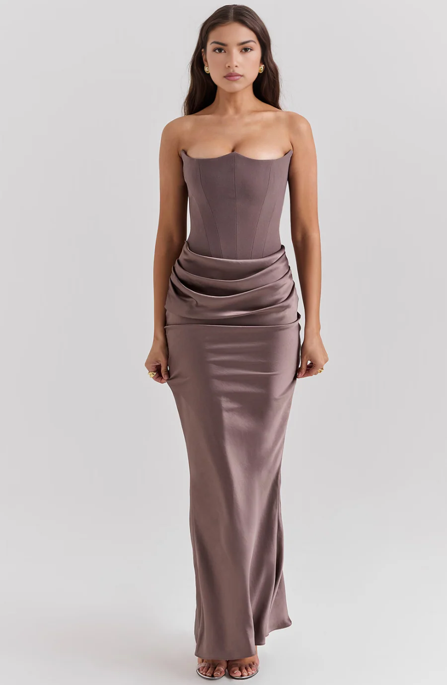 Camellia | Women's Wedding Guest Lace Strapless Dress Evening - Image 2