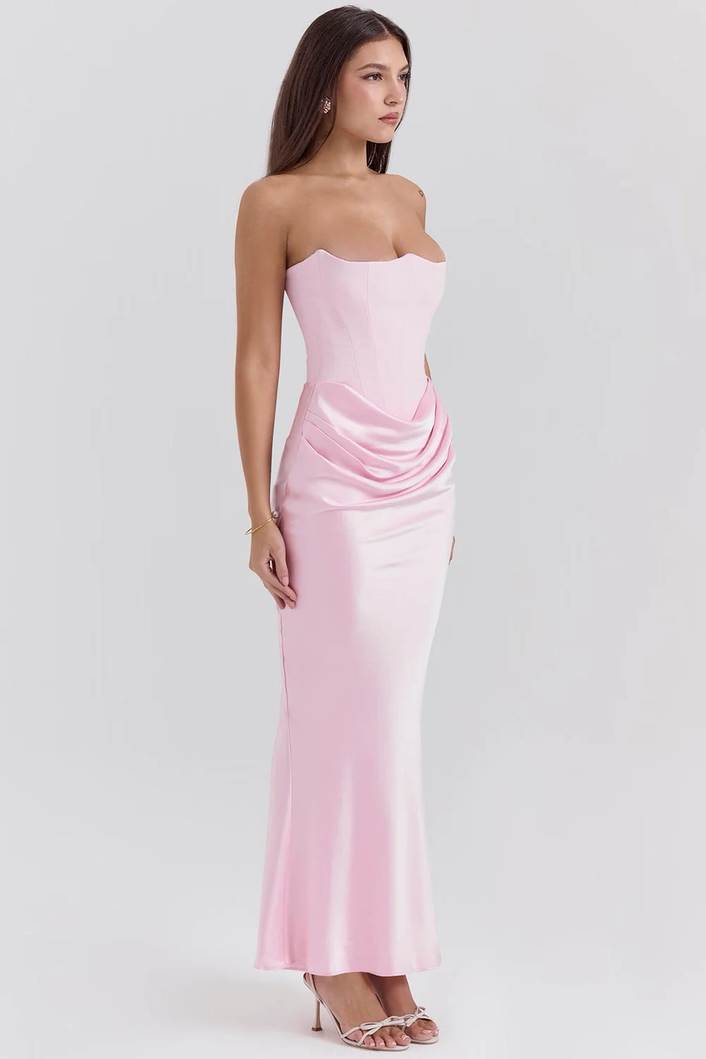 Camellia | Women's Wedding Guest Lace Strapless Dress Evening - Image 20