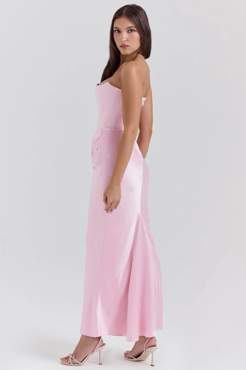 Camellia | Women's Wedding Guest Lace Strapless Dress Evening - Image 22