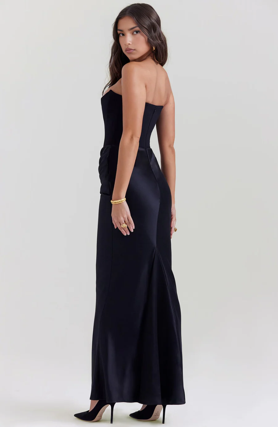 Camellia | Women's Wedding Guest Lace Strapless Dress Evening - Image 23