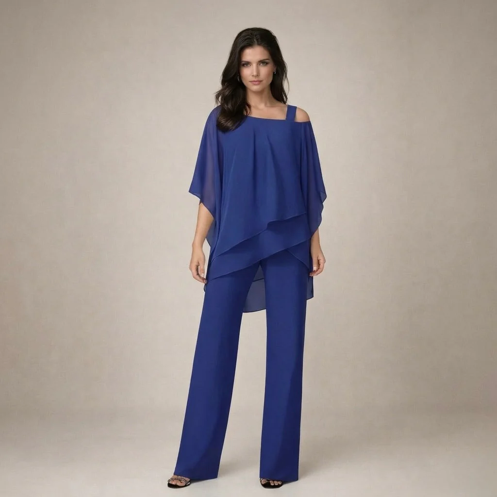Celeste | Women's Off Shoulder Top Wide Leg Pants Set - Image 3