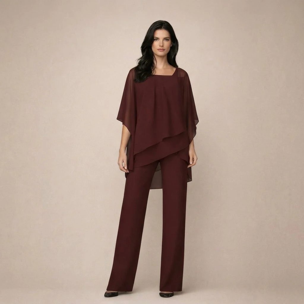 Celeste | Women's Off Shoulder Top Wide Leg Pants Set - Image 5