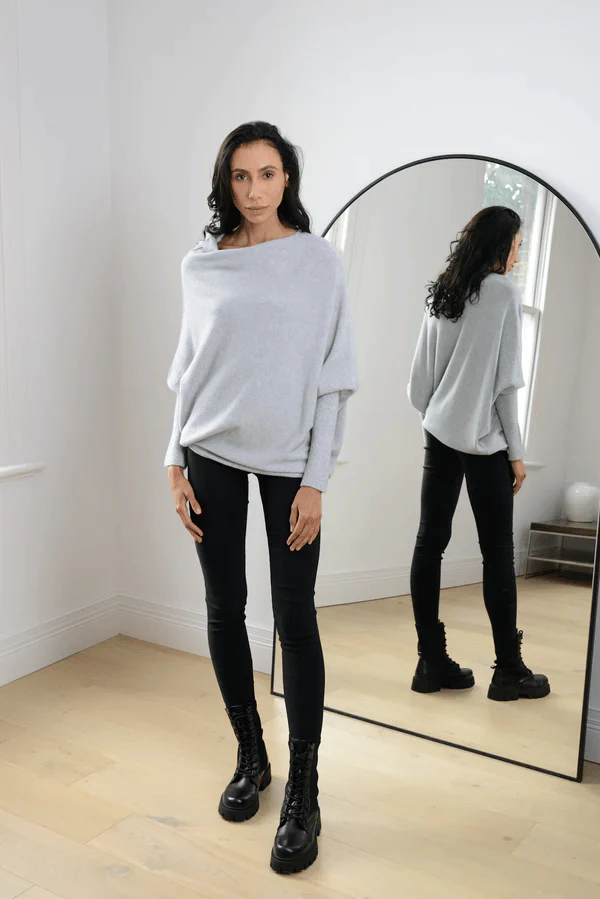 Celestina | Women's Off Shoulder Long Sleeve Sweater - Image 7