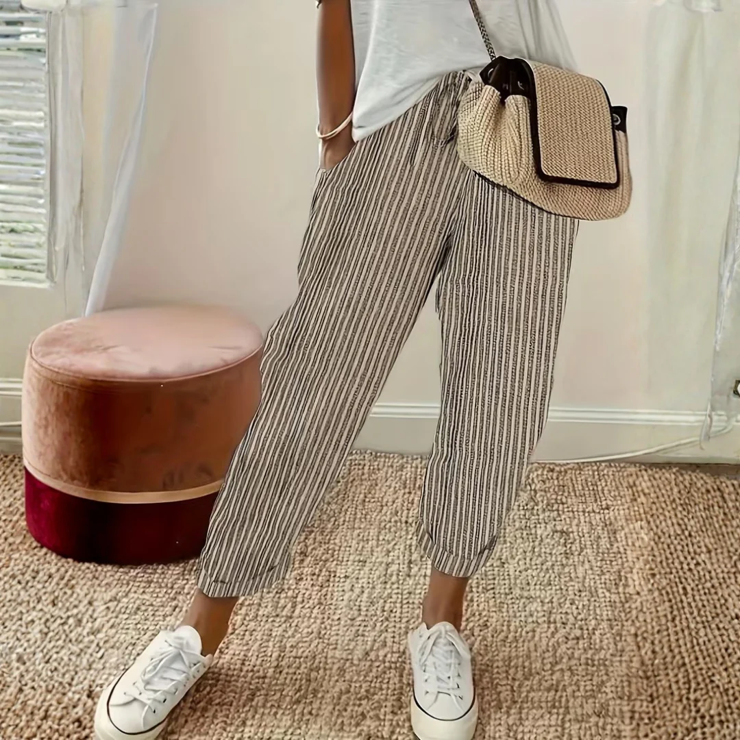 Clementina | Women's Striped Wide Leg Pants