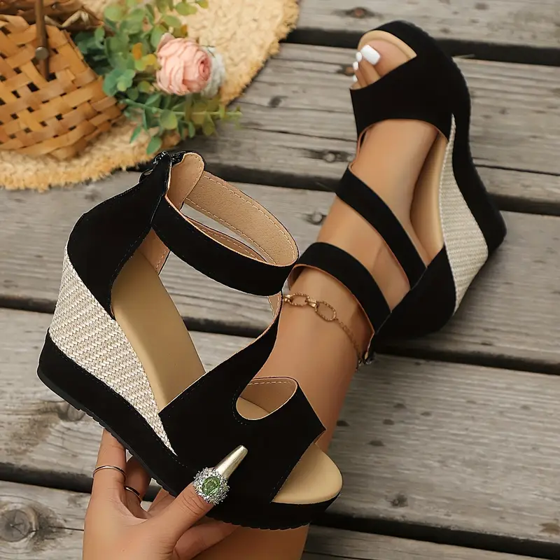 Dahlia | Women's Platform Wedge Sandals - Image 2