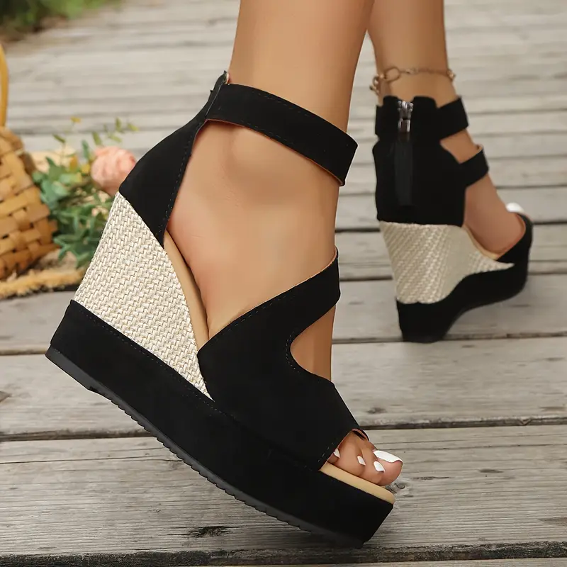 Dahlia | Women's Platform Wedge Sandals - Image 4