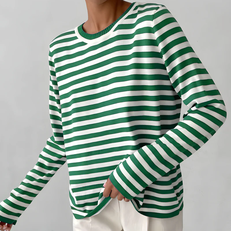 Dana™ | Elegant Striped Summer T-Shirt - Image 3