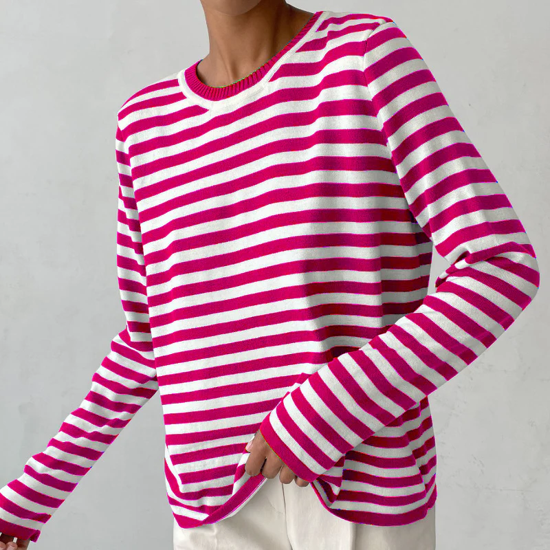 Dana™ | Elegant Striped Summer T-Shirt - Image 6