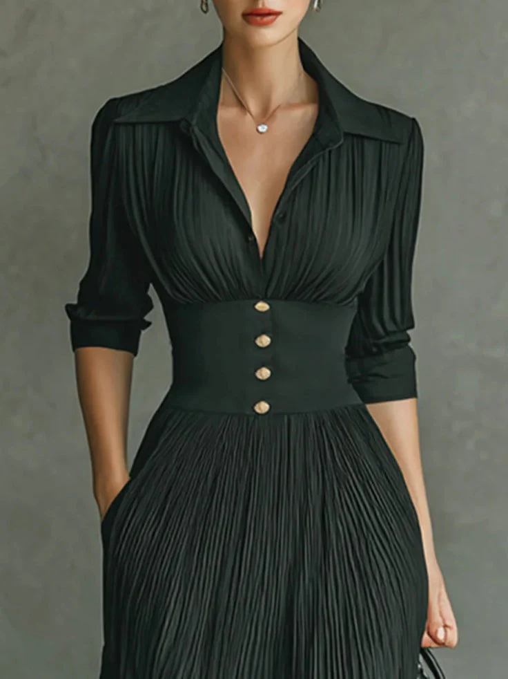 Erica™ | Chic Fitted Waist Dress - Image 3