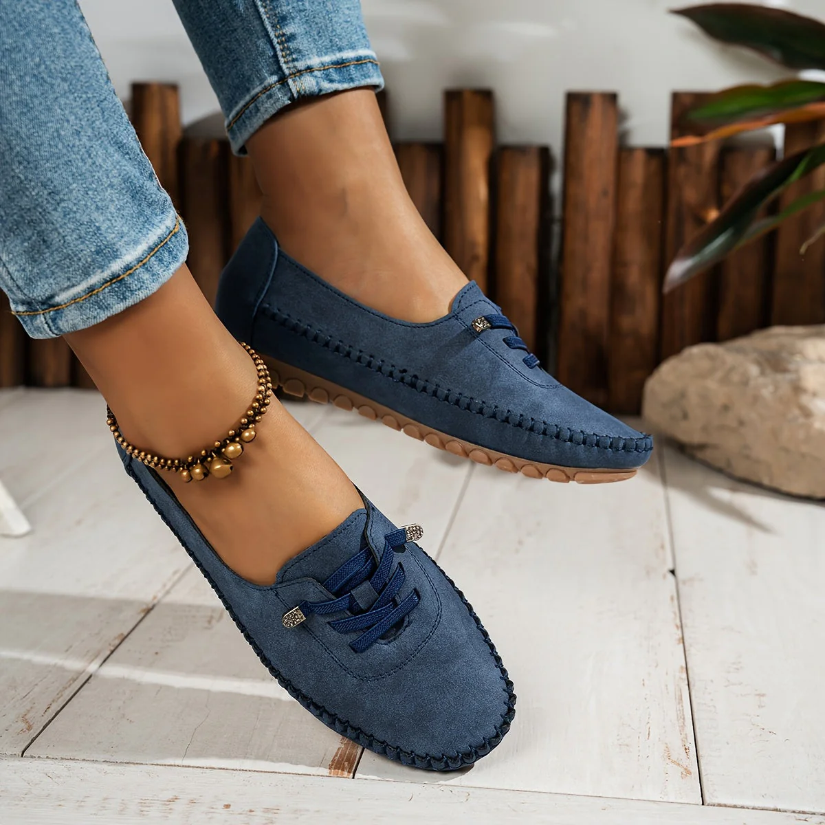 Evelyne | Women's Lace-Up Comfort Loafers - Image 10