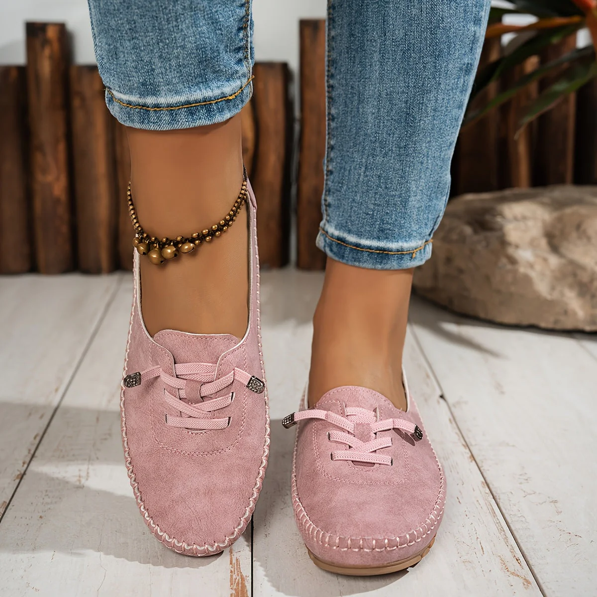 Evelyne | Women's Lace-Up Comfort Loafers - Image 11