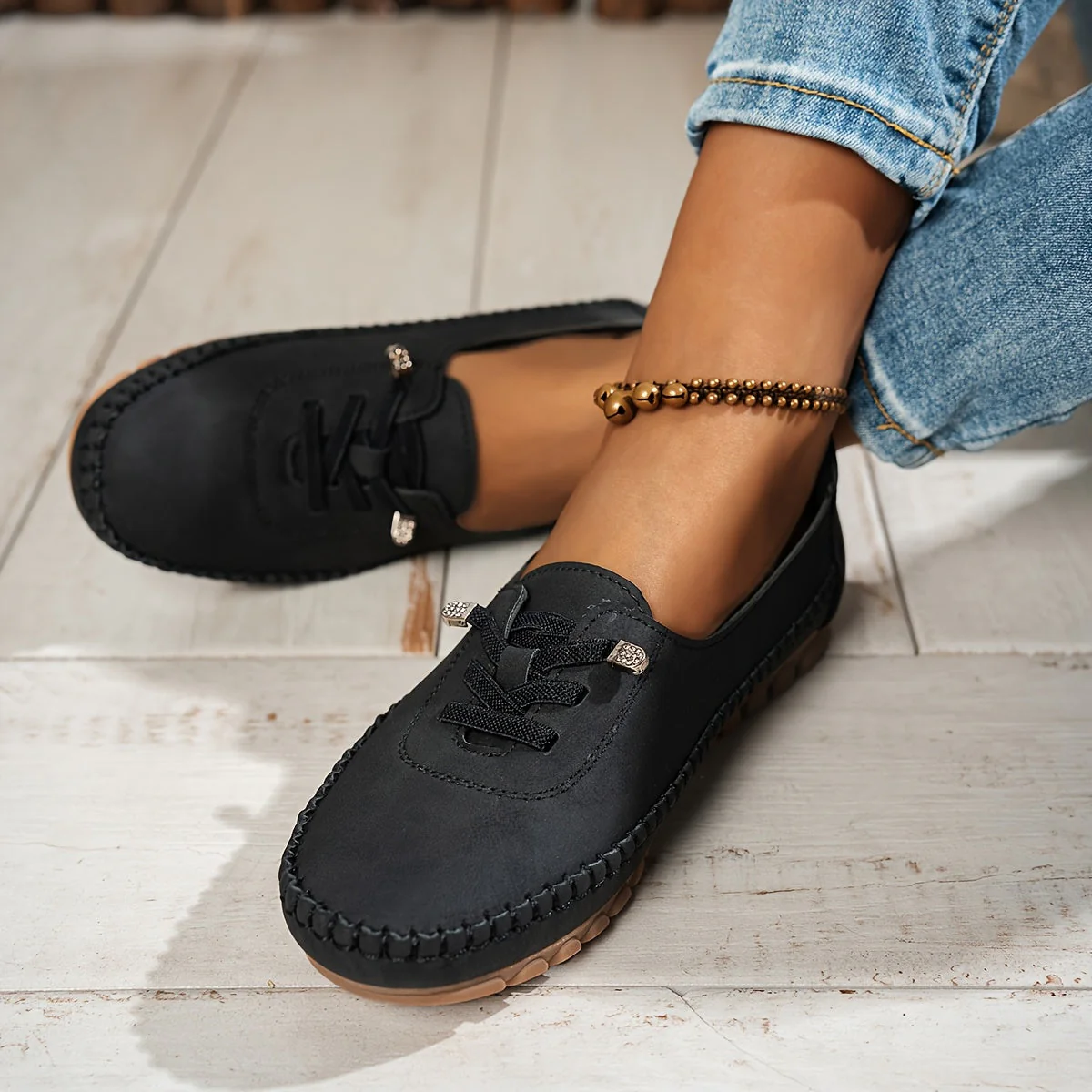 Evelyne | Women's Lace-Up Comfort Loafers - Image 13