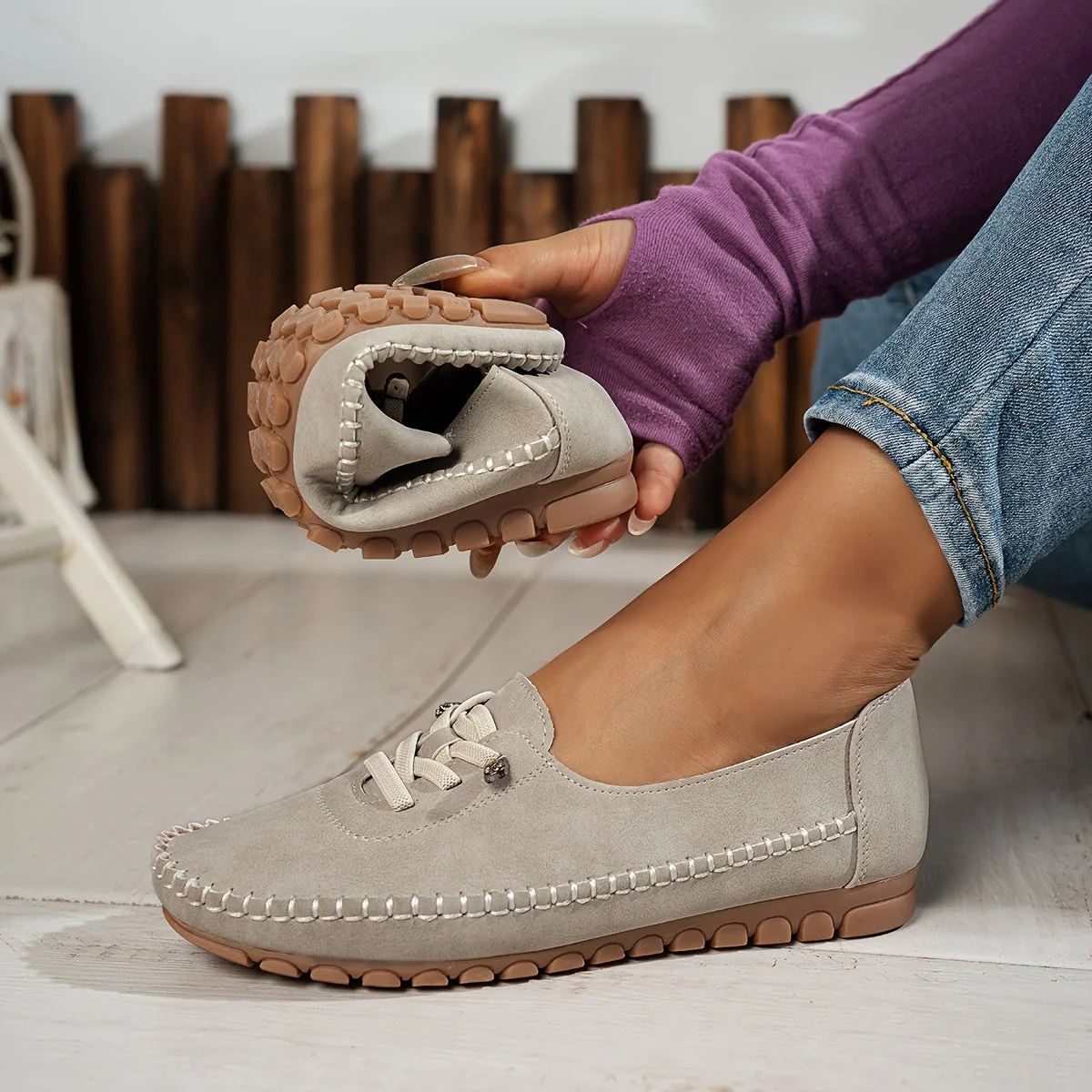 Evelyne | Women's Lace-Up Comfort Loafers - Image 15